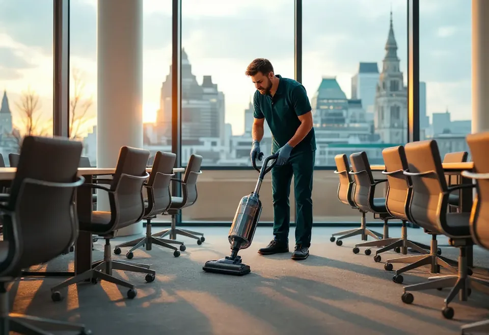 Office cleaning after hours